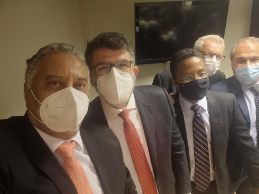 Da esq. para a dir., Humberto Adami, Luciano Bandeira, Waldemar Antônio das Chagas Bezerra, Ricardo Menezes e Alexandre Bastos