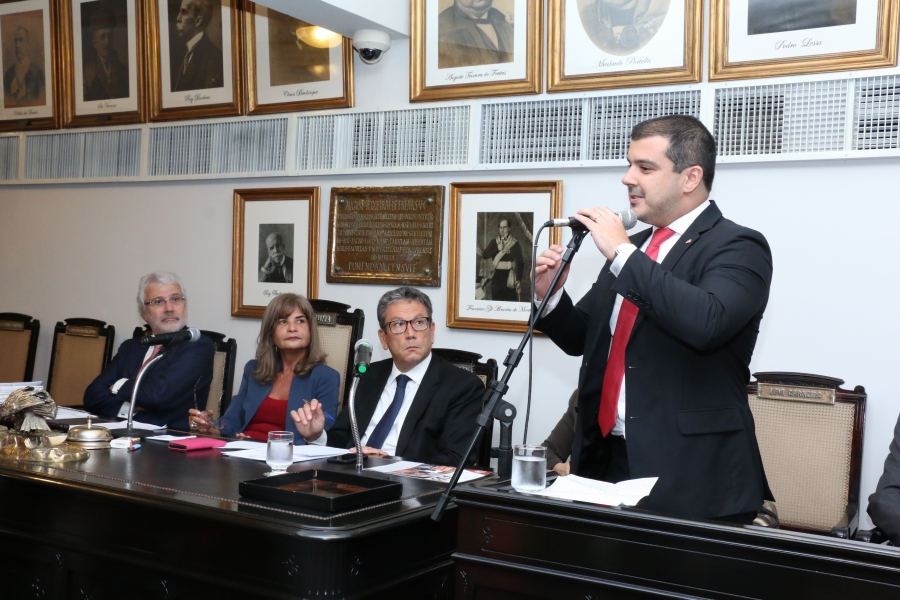 Da esq. para a dir., Carlos Eduardo Machado, Rita Cortez, Antônio Laért Vieira Junior e Carlos Eduardo Gonçalves
