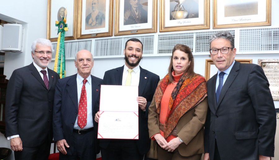 Da esq. para a dir., Carlos Eduardo Machado, Adilson Rodrigues Pires, André Luiz Batalha Alcântara, Adriana Brasil Guimarães e Antônio Laért Vieira Junior