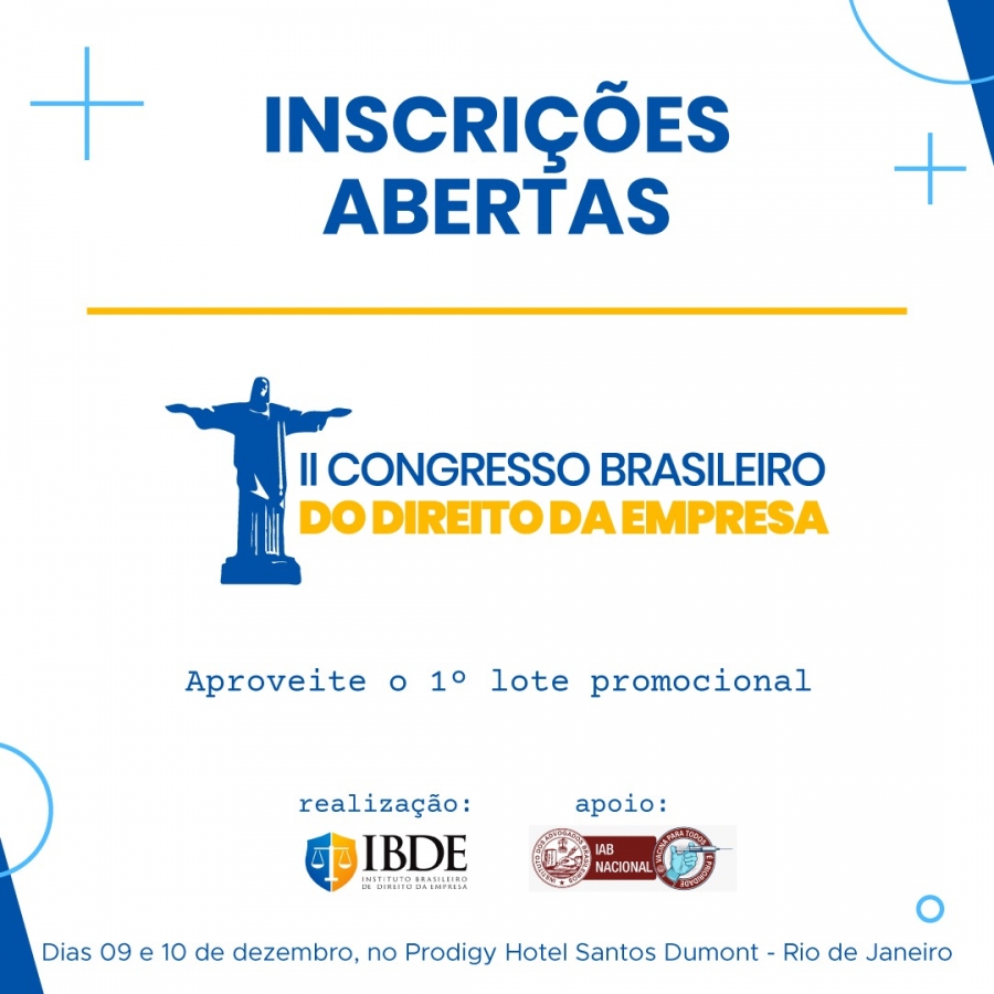 [IBDE] II Congresso Brasileiro do Direito da Empresa