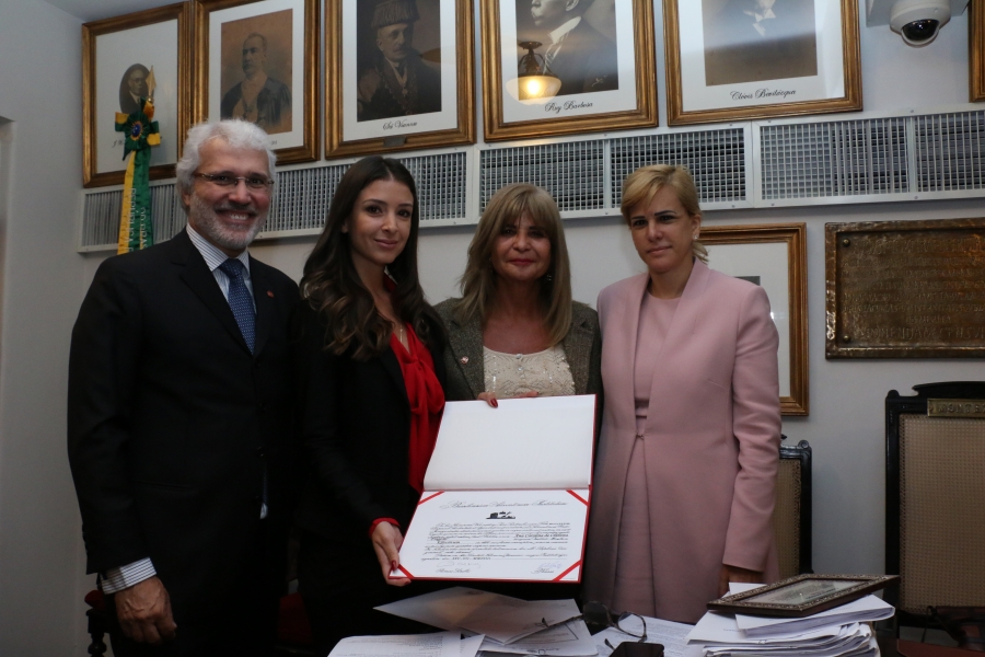 Da esq. para a dir., Carlos Eduardo Machado, Ana Carolina de Oliveira Fragoso, Rita Cortez e Ana Tereza Basílio